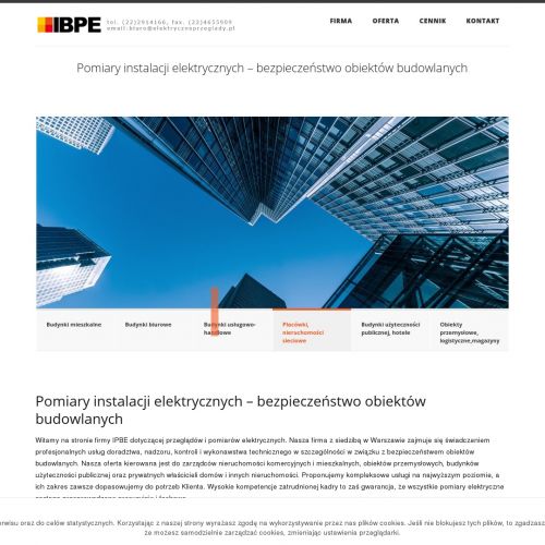 Badanie wyłącznika przeciwpożarowego cena w Katowicach