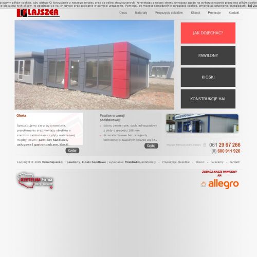 Pawilony handlowe z płyty warstwowej - Poznań