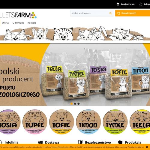 Pellet drewniany dla gryzoni