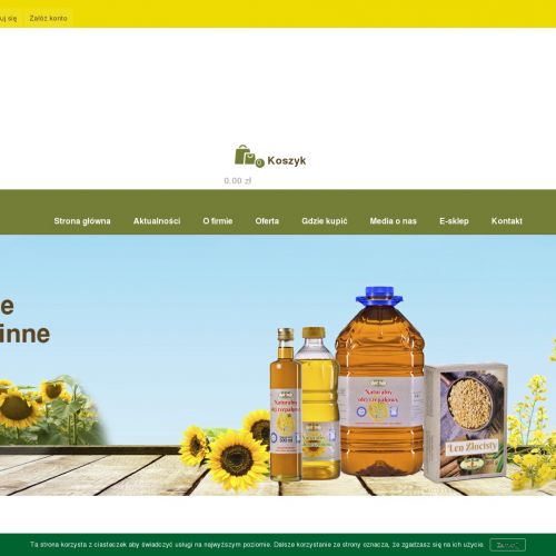 Olej tłoczony na zimno rzepakowy sklep