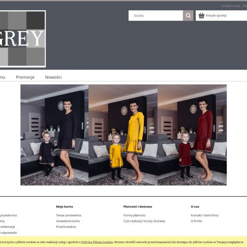 Sukienki świąteczne dla mamy i córki komplet