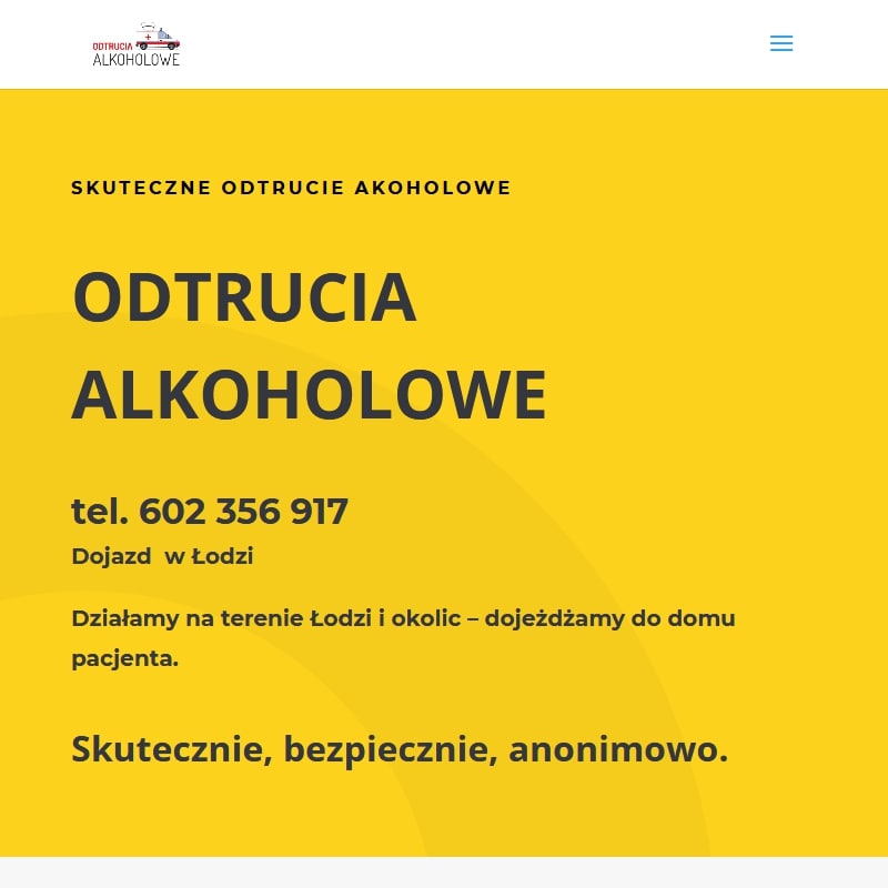 Pabianice - odtruwanie alkoholowe łódź