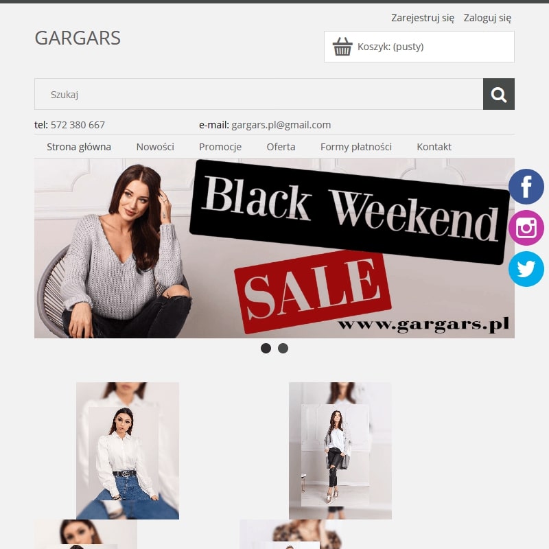 Butik internetowy z sukienkami