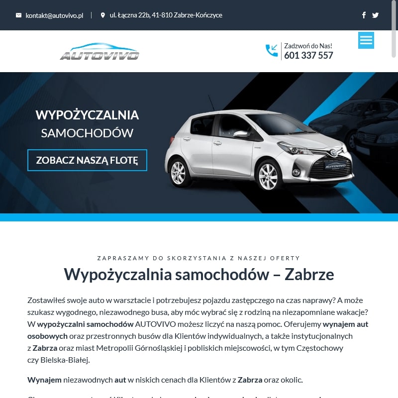 Wypożyczalnia samochodów w Knurowie