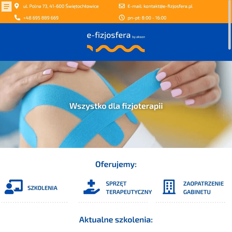 Szkolenia dla fizjoterapeutów online