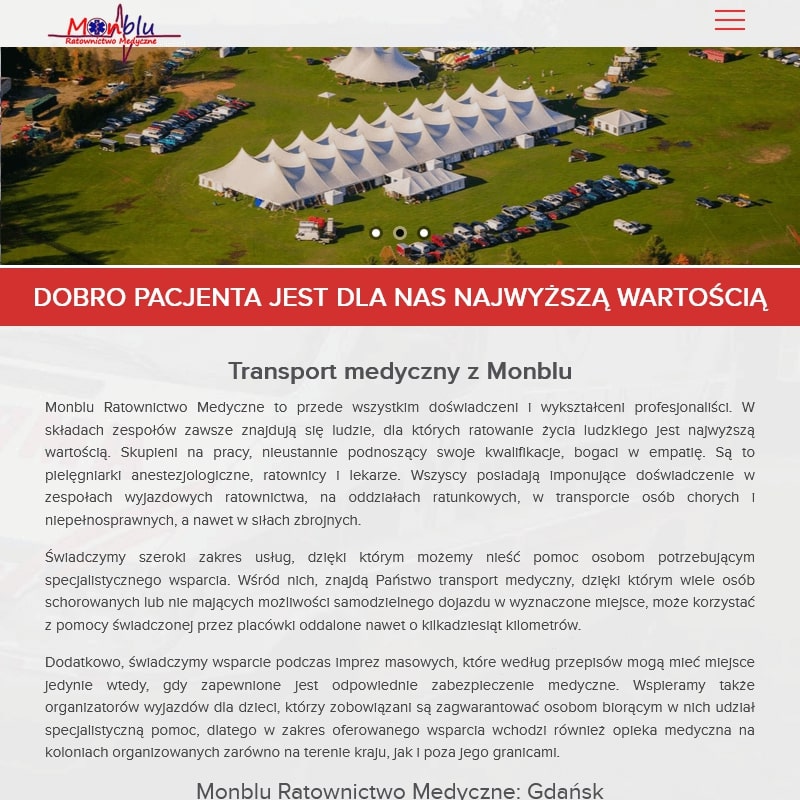 Zabezpieczenie medyczne imprezy niemasowej w Gdyni