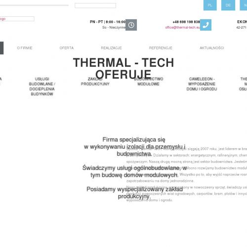 Izolacje zimnochronne