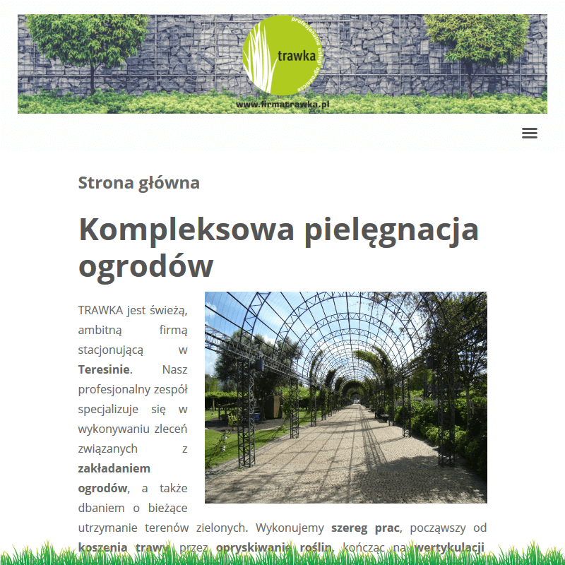 Pielęgnacja ogrodów teresin w Grodzisku Mazowieckim