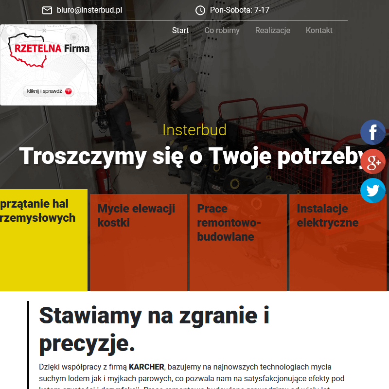 Sprzątanie hal produkcyjnych suchym lodem