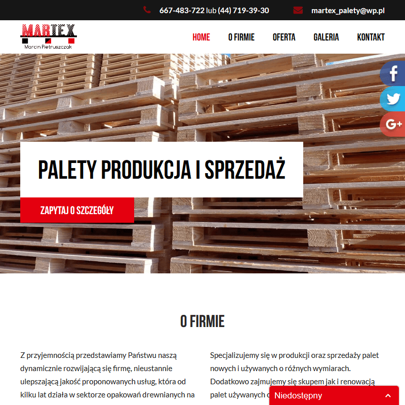 Producent palet opolskie w Łodzi