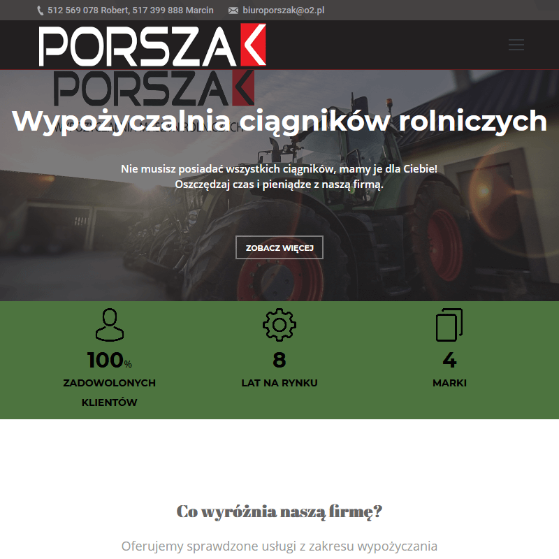 Wynajem ciągnika rolniczego cena