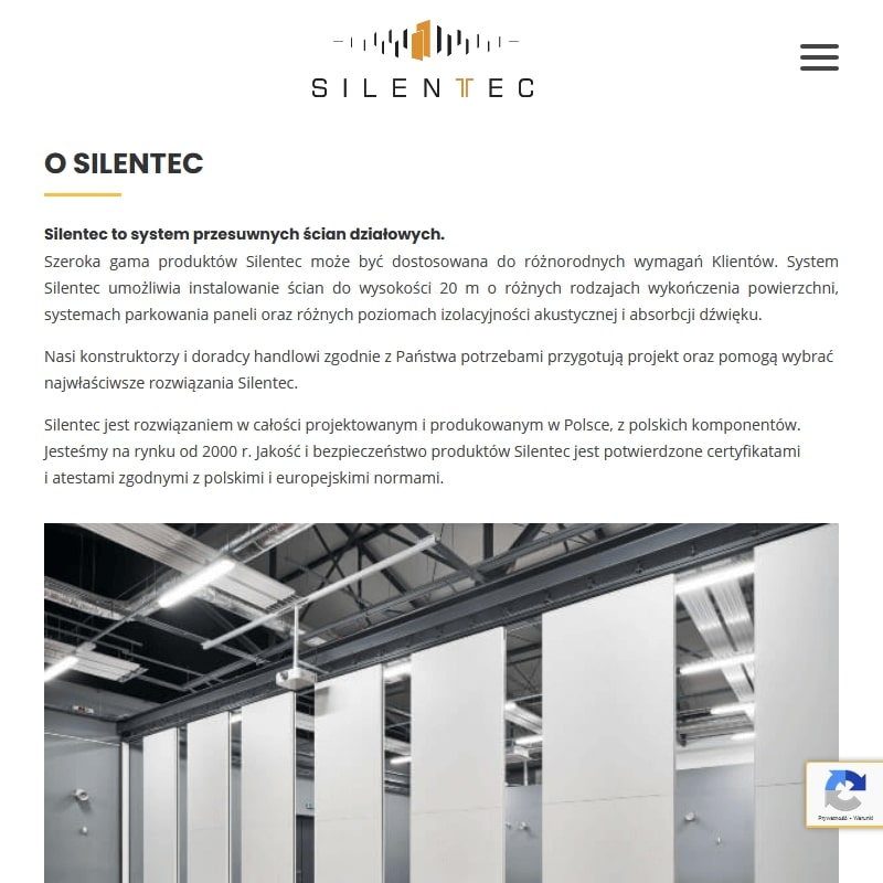 Ścianki akustyczne do biura